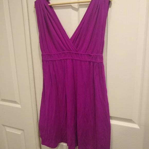Loft Fuchsia Knit Dress M - Picture 5 of 8